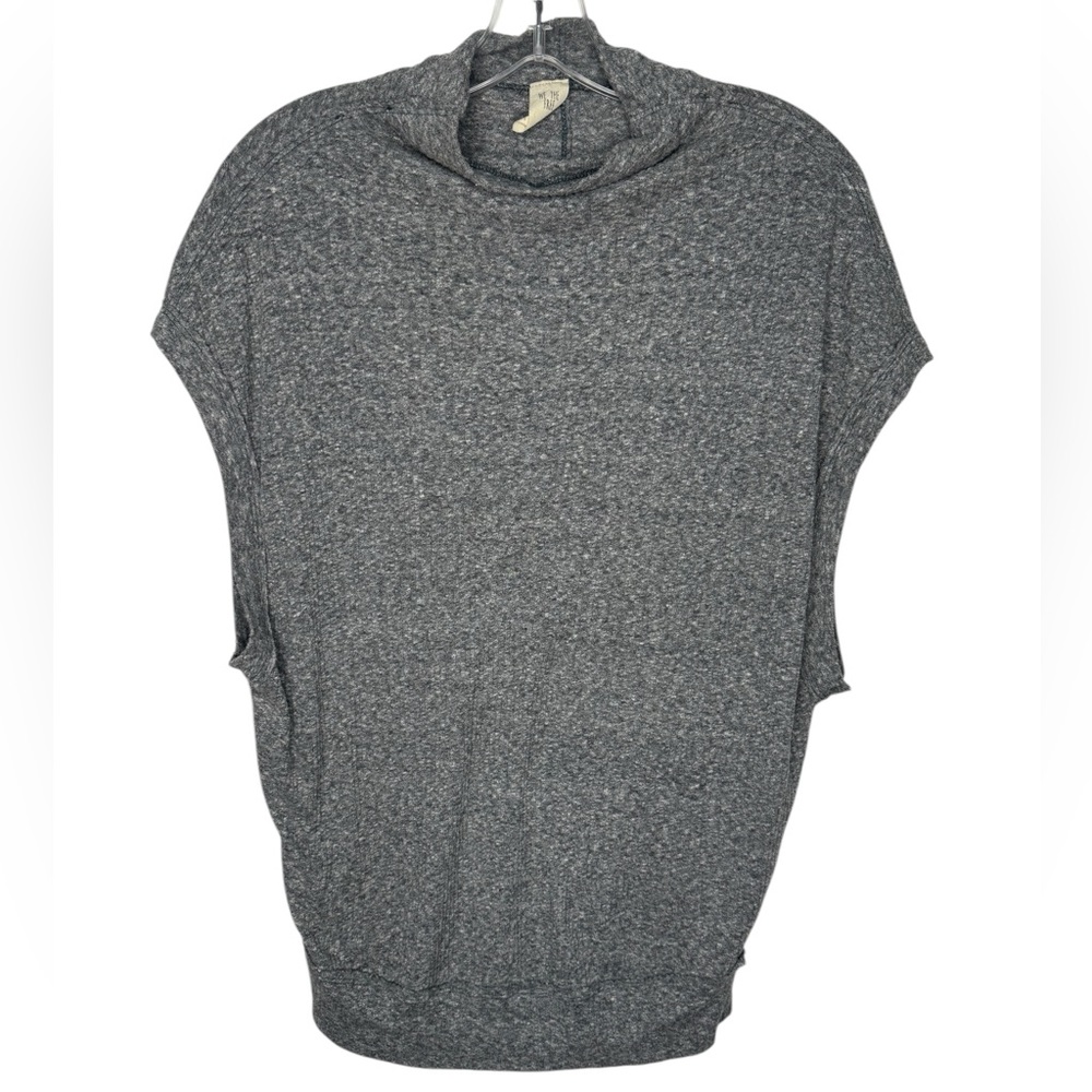 We The Free by Free People Madeline Relaxed Ribbed Pullover Heather Gray Medium